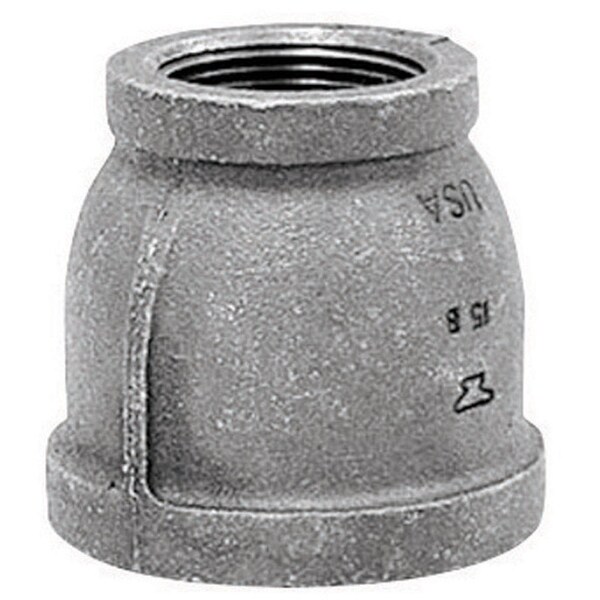 Anvil Anvil 2 in. FPT X 1-1/4 in. D FPT Black Malleable Iron Reducing Coupling 8700134805 - main